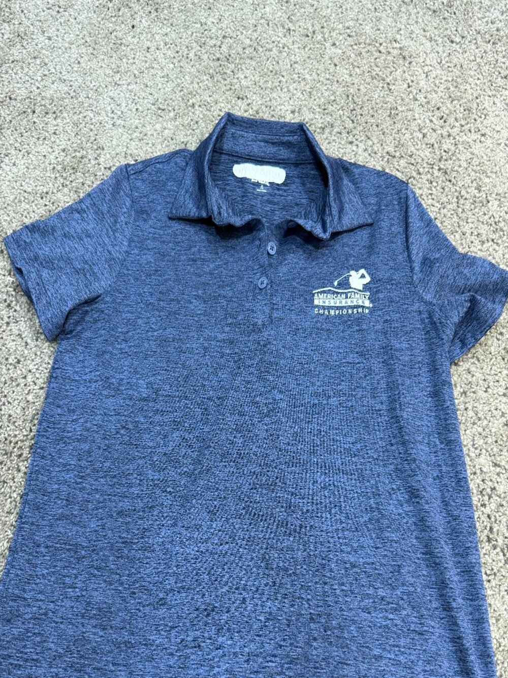 Lands’ End Women’s Small Blue American Family Insurance Championship Golf Shirt